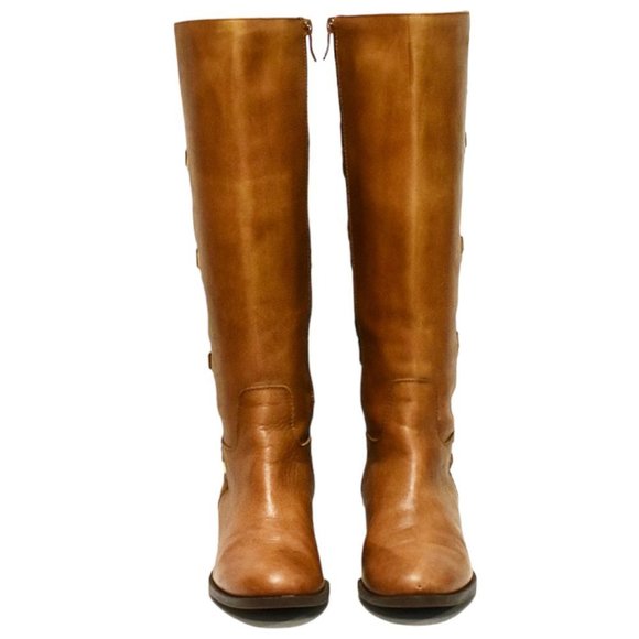 BCBGeneration  "Janiss" Tall Tan Leather Riding Boot - Picture 5 of 13